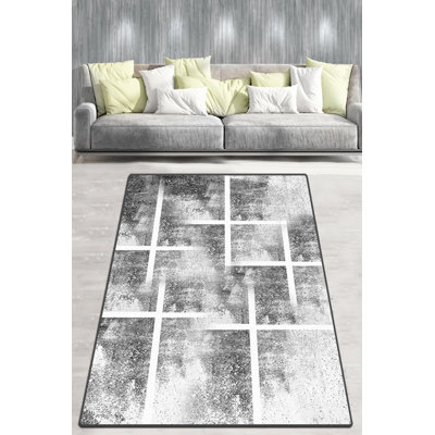 Premium Hall Carpet (2.6 x 4.9 ft), 100% Polyester, 0.2 in Pile Height | Antibacterial, Non-Slip Felt Dot Underside | Machine Washable at 86°F, 700 g/m² | Ideal for Home Entryways & Living Spaces, Soft & Durable