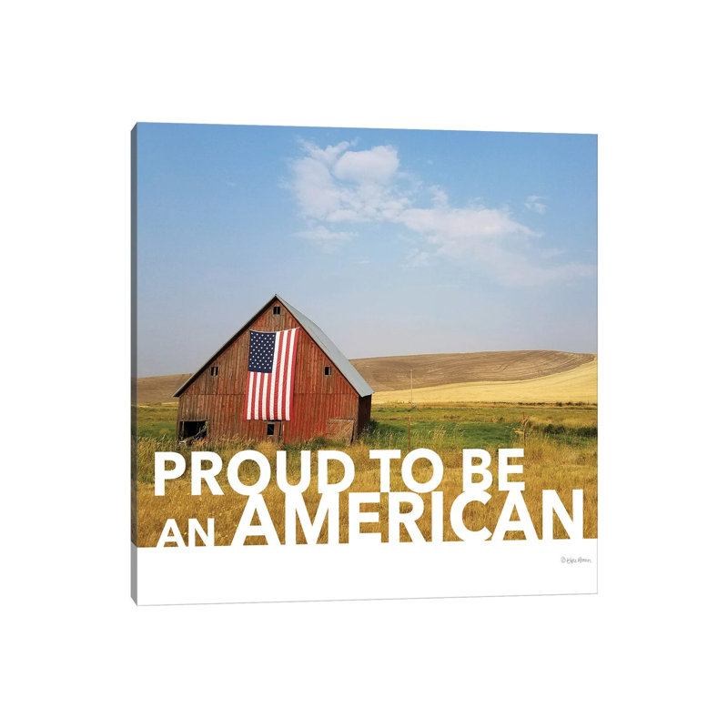 Proud American by Kyra Brown - Wrapped Canvas Print, 66.04 cm H x 66.04 cm W x 3.175 cm D