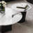 Simple microcrystalline stone round coffee table-111001942