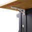Grand îlot de cuisine de 53 po avec 2 tabourets de bar K&K, prise de courant, support de rangement interne pour porte, 5 roulettes et abattant-133712895