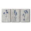 Indigo Botanical I - ensemble de 3 reproductions sur toiles tendues-1470110222