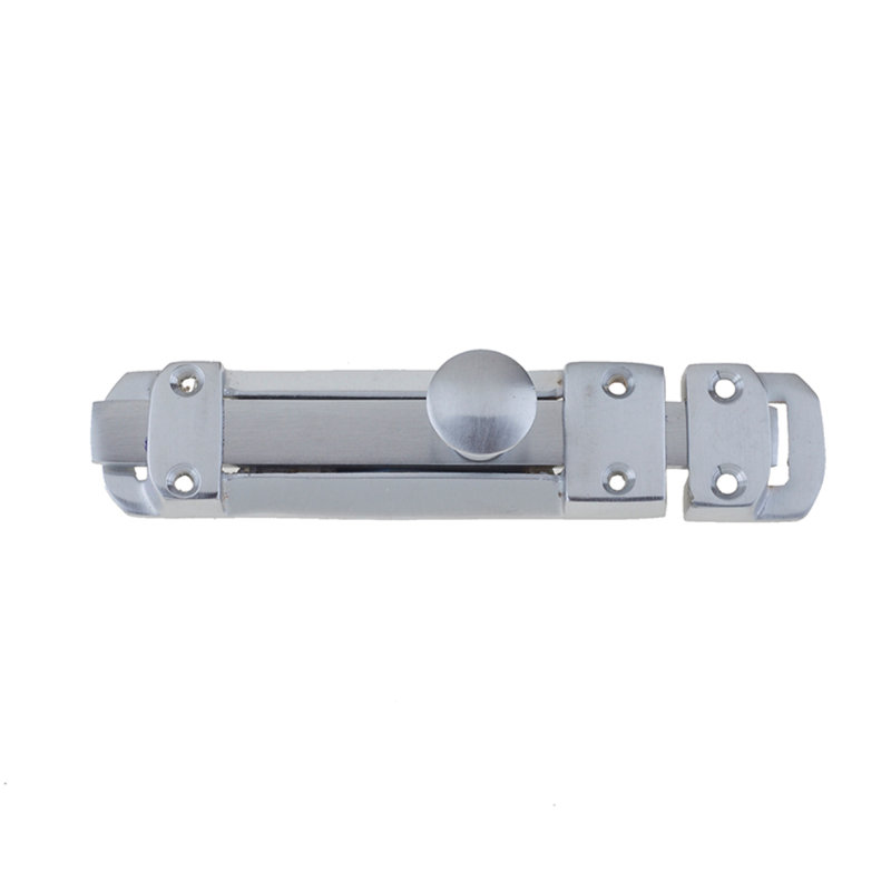 Kalamunda Door Bolt, 3.1cm H x 9.1cm W x 3.3cm D, Satin Chrome