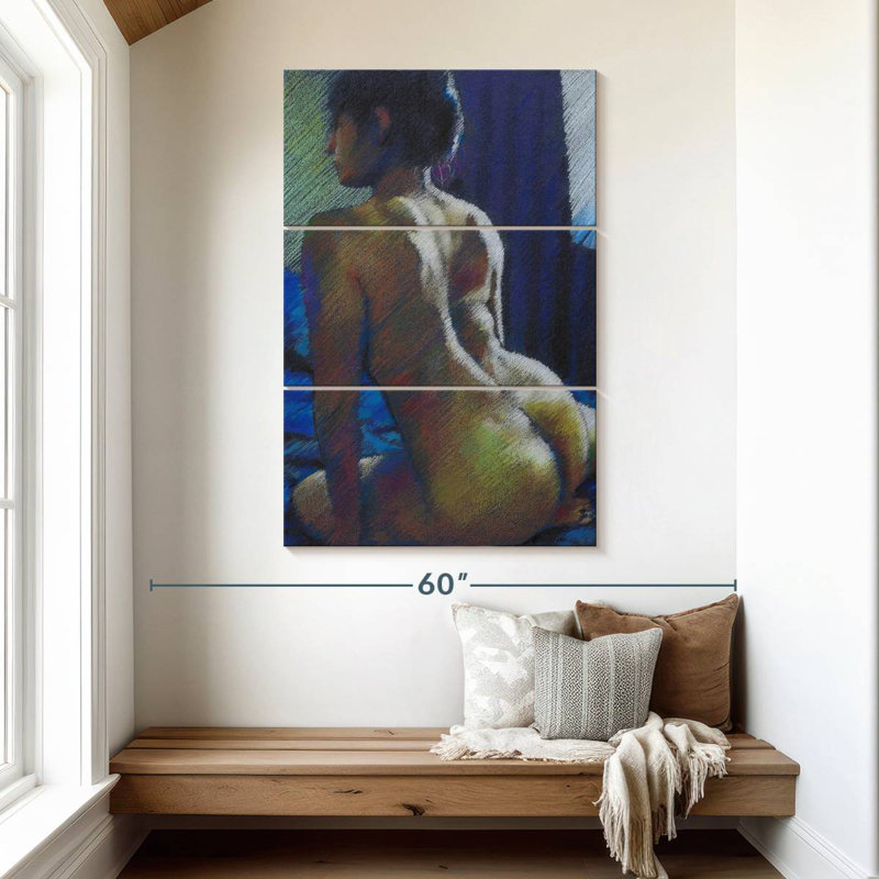 Lustre doré, H 50 po x l 32 po