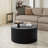Sarya 31.5'' Modern Round Fluted Coffee Table With Storage