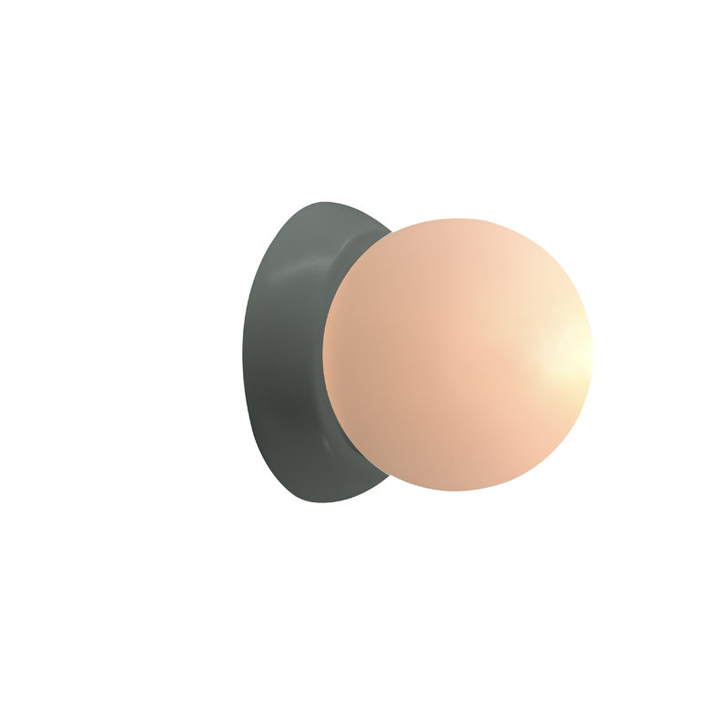 Azem Ceramic Wall Sconce, Pewter Green