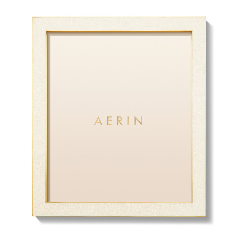 Shagreen Picture Frame, 8" x 10", Cream