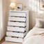 Commode moderne à 6 tiroirs, meuble de rangement haut pour chambre, salon, entrée, couloir-382822168