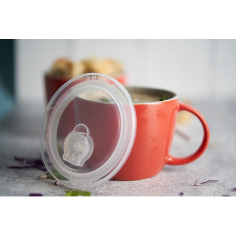  25 oz Bol à soupe, Rouge / gris