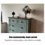 Commode d'appoint style rétro en bois d'hévéa