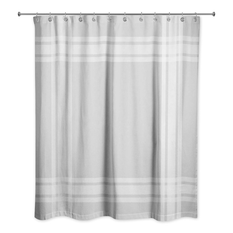 Rideau de douche simple Stronach, Gris clair