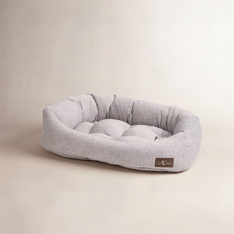 Coussin de lit napper en velours Herringbone, Grand (l 40 po x P 32 po x H 9,5 po), Horizon de motif à chevron