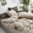 Solid Color Comforter Light Color 3 PCs Bedding Set Pure Color Bed Comforter Set-115665714-115665723