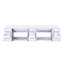 Meuble-lavabo double blanc lustré 84 po X P 22 po D, avec plateau en marbre de culture-65538769