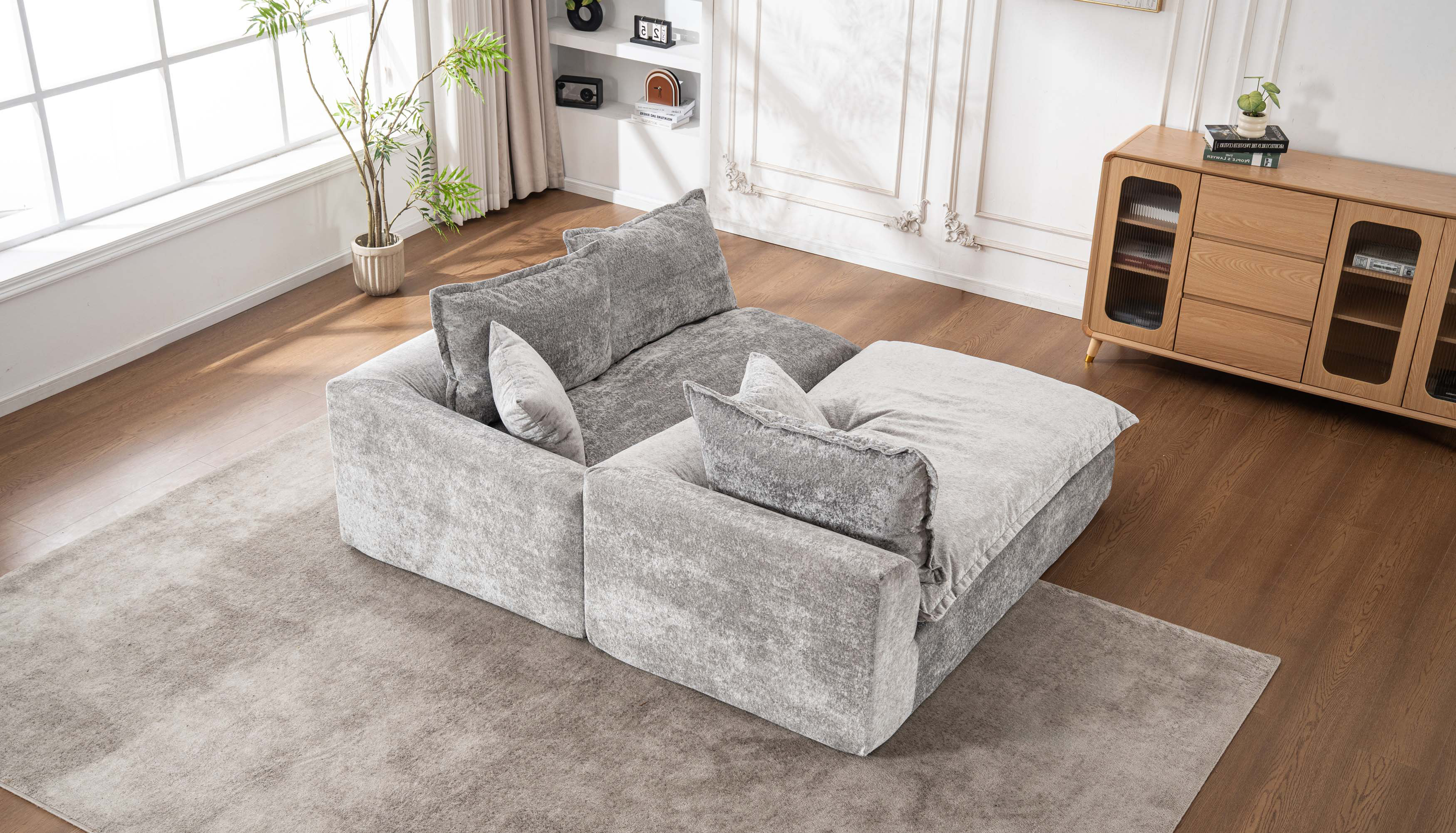 Latitude Run® Cloud Sectional Sofa with Modular L-Shaped Chaise ...