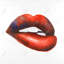 «Beautiful Red Mouth», reproduction sur toile-490139546
