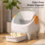 Automatic Litter Box, Open Top Self Cleaning Litter Box With App Control For Multiple Cats, Safety Sensors Protection, Odor Control