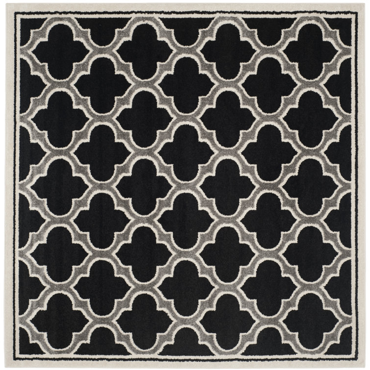 Ammundsen Geometric Anthracite/Ivory Area Rug