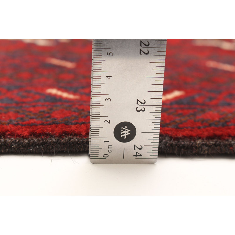 Tapis rouge Teimani 3 pi 6 po x 6 pi 9 po