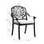 Sayer Rectangular 2 - Person Aluminum Bistro Set with Cushions-1849980165