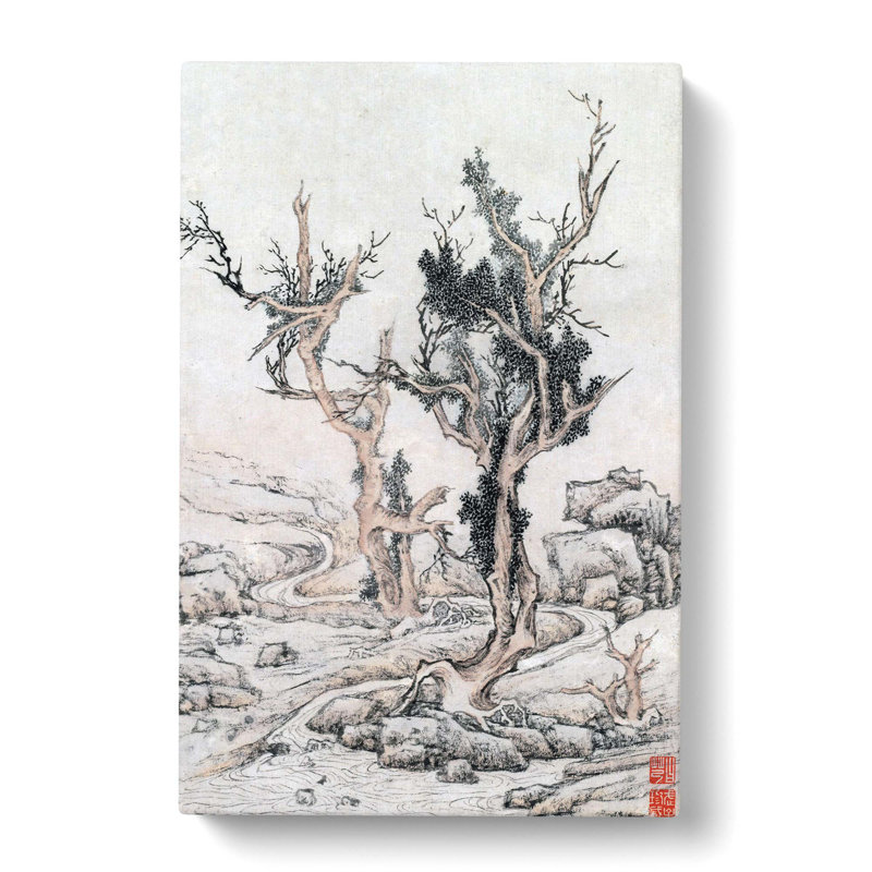 Old Trees by Wen Zhengming - Wrapped Canvas, 60cm H x 40cm W x 3cm D