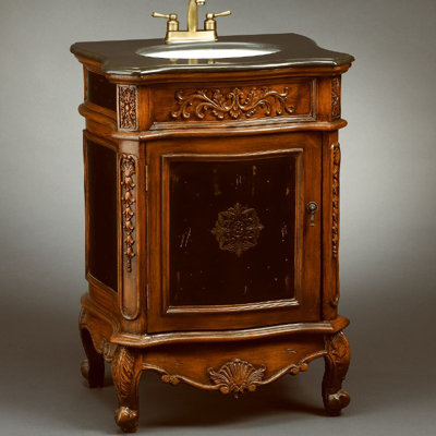 26'' Single Bathroom Vanity with Stone Top