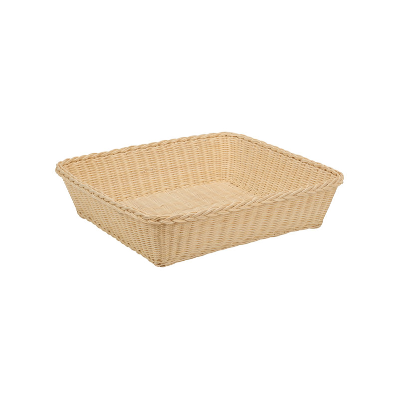 Rattan Decorative Basket, 5" H x  20" W x  20" D