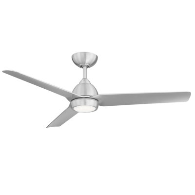 Ventilateur de plafond 54 po à 3 pales pour l'extérieur et l'intérieur Mocha avec télécommande incluse