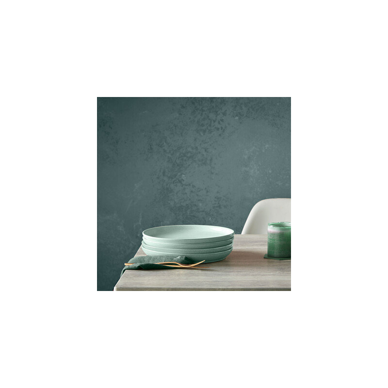 Denby Elements Coupe Dinner Plates, Light Green