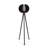 Aura Black Contemporary Geometric Floor Lamp