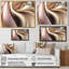Luscious liquide or en rose discret et taupe V - reproduction sur toile-1473984171-1473984162