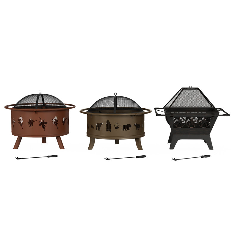 Square Steel Wood Burning Smokeless Fire Pit