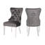 Chaise Bhatari Erica avec pieds en acier inoxydable-1937021018