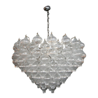Tulip Murano Glass 1960's Chandelier