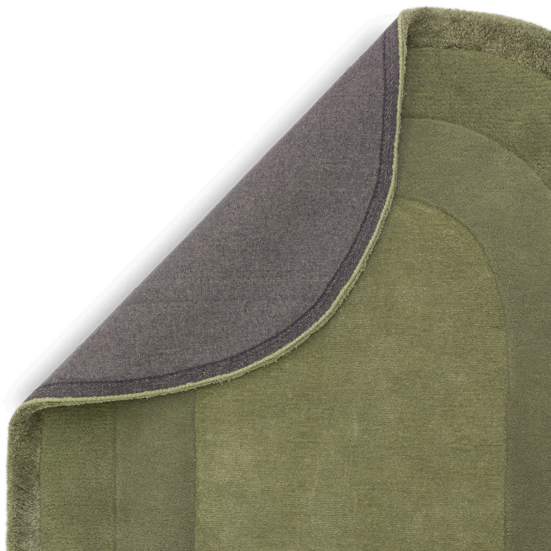 Francisca Hand Tufted Green Area Rug, Oval 160cm x 230cm