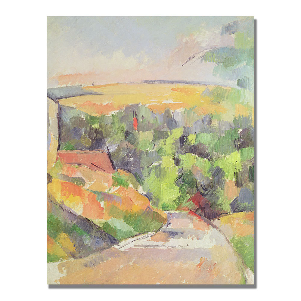 Vault W Artwork Bend in the Road by Paul Cezanne - Print on Canvas ...