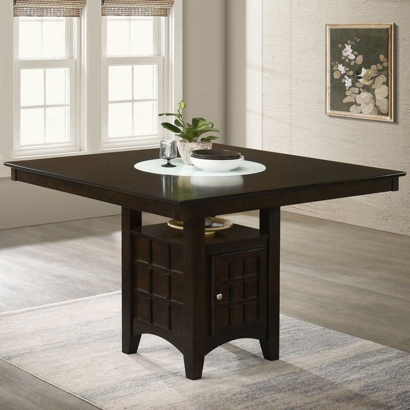 Anastin 52-inch Counter Height Dining Table Cappuccino, Rich Dark Cappuccino