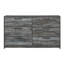 Ensemble de commode et miroir 2 pièces Bays, 6 tiroirs, poignées gris anthracite, gris