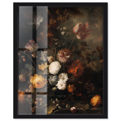 Décoration murale gothique Shadowed Petal Secrets II Shadowbox par Art Remedy