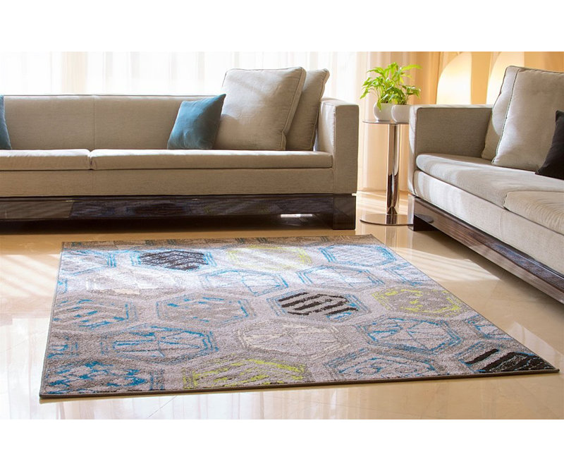 Melby Wool Geometric Indoor Rug, Rectangle 7'8" x 10'6"