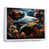 White Floater Framed