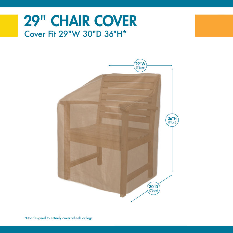 Essential All-Weather Outdoor Chair Cover, 36" H x 29" W x 30" D