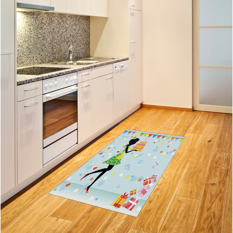 Tapis décoratif en fibres à haute densité Fun Fun, Rectangle 2 pi 7 po x 5 pi