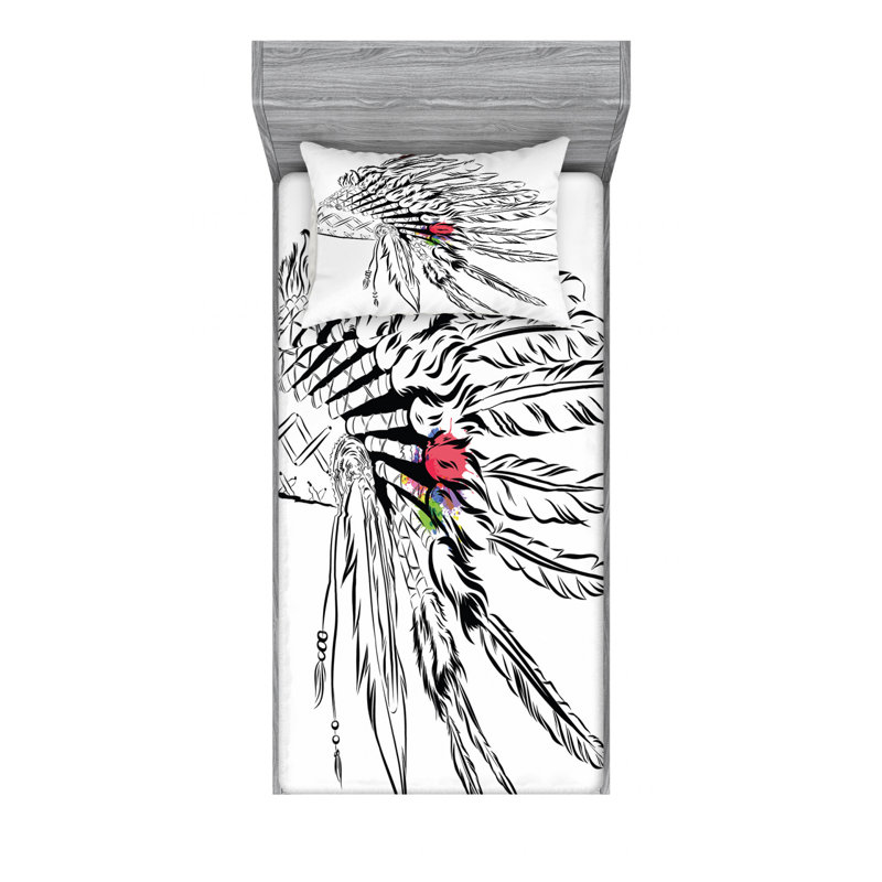 Microfiber Sheet Set, Twin Sheet Set with Fitted Sheet