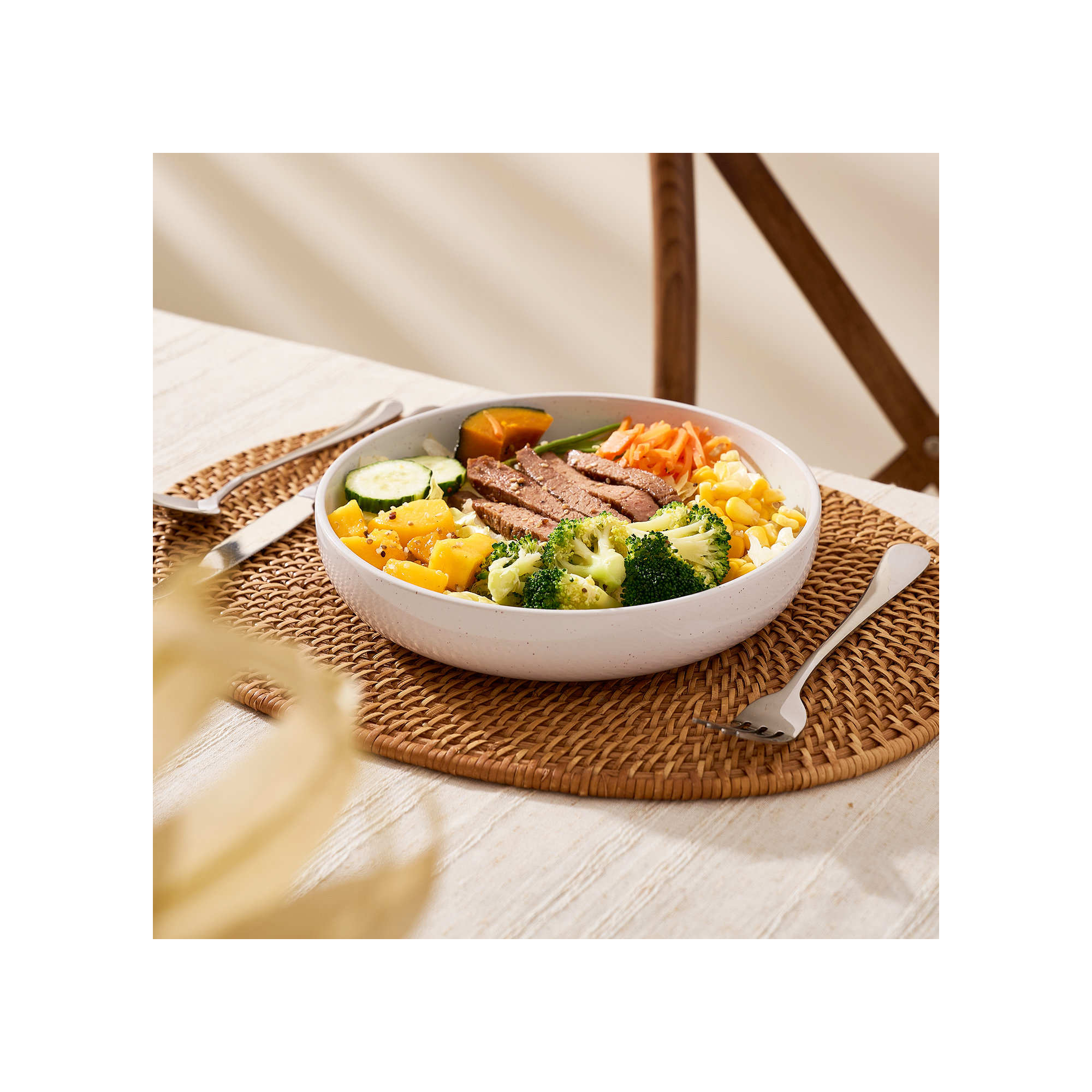 33oz Stoneware Pasta Bowl, White