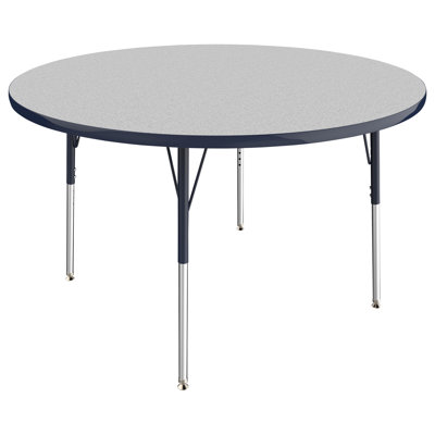 Round T-Mold Adjustable Height Activity Table