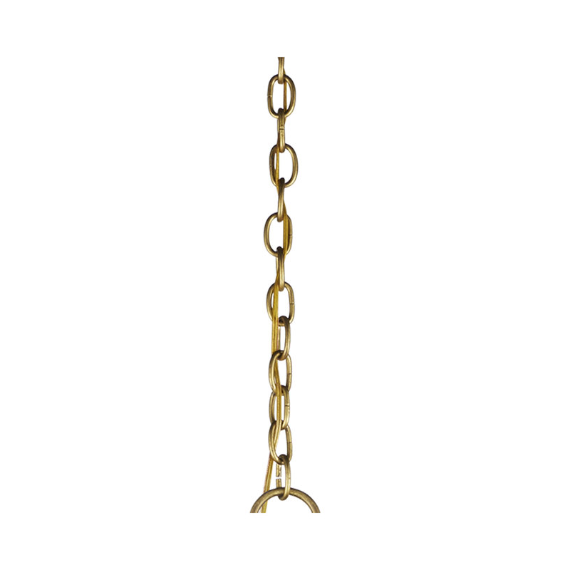Chaîne en laiton 8 pi, Laiton, H 96 po x l 0,25 po x P 0,25 po