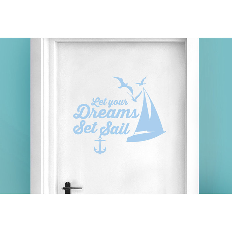 Nautical & Beach Wall Decal, Light Blue