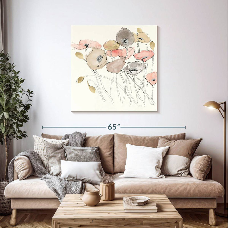 Harnek Black Line Poppies I Neutral