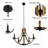 Charmen 6 - Light Empire Chandelier