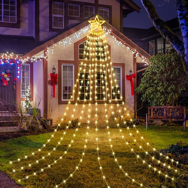 Pentagram Christmas Decorative Light, Usb Power Supply With Remote